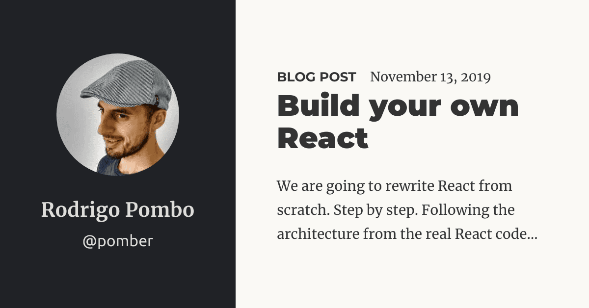 Build your own React